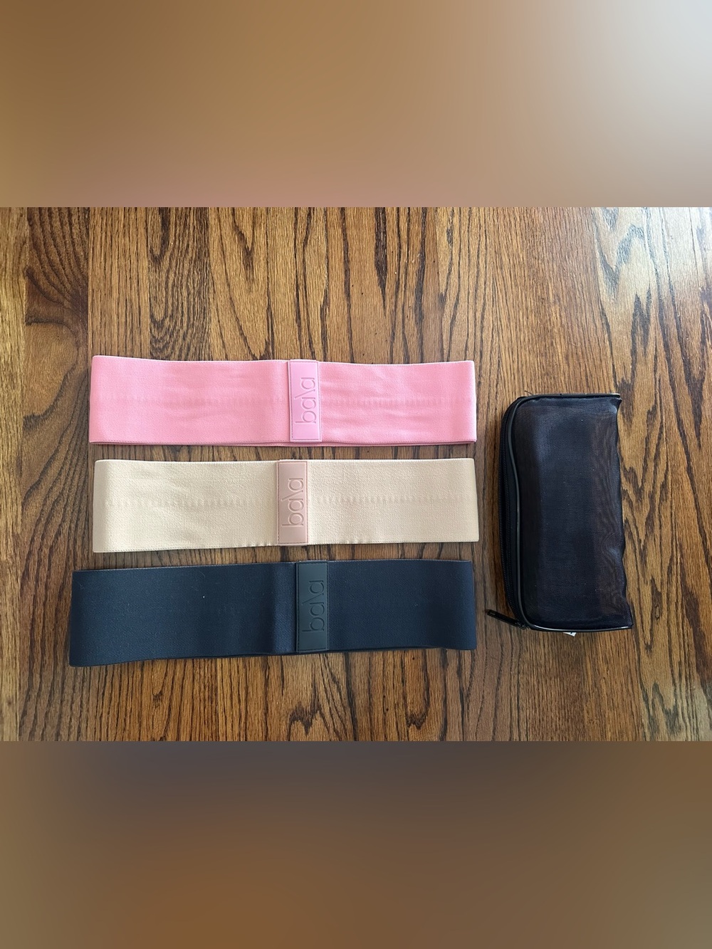 Bala Cloth Resistance Bands in Blush/Sand/Charcoal